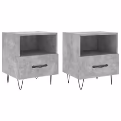 VidaXL 827429, Concrete colour, Iron, Wood, 400 mm, 350 mm, 475 mm, 2 pc(s)