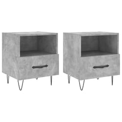 VidaXL 827429 nightstand/bedside table Concrete colour