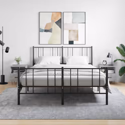 VidaXL 827429 nightstand/bedside table Concrete colour