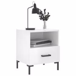 VidaXL 827441 nightstand/bedside table White - Additional view 4