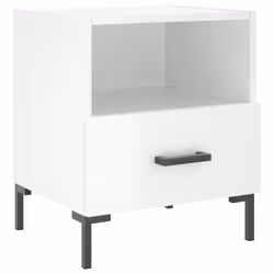 VidaXL 827441 nightstand/bedside table White - Additional view 6