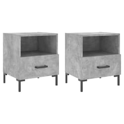 VidaXL 827445 nightstand/bedside table Concrete colour