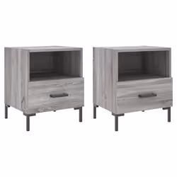VidaXL 827449, Oak, Iron, Wood, 400 mm, 350 mm, 475 mm, 2 pc(s)
