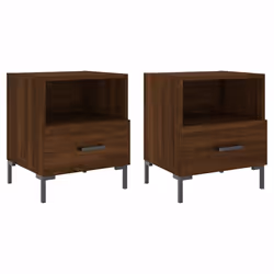 VidaXL 827451, Oak, Iron, Wood, 400 mm, 350 mm, 475 mm, 2 pc(s)