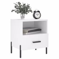 VidaXL 827453 nightstand/bedside table White - Additional view 4