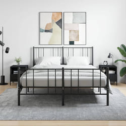 VidaXL 827455 nightstand/bedside table Black