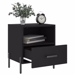 VidaXL 827455 nightstand/bedside table Black