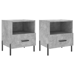VidaXL 827461 nightstand/bedside table Concrete colour