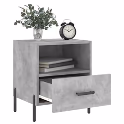 VidaXL 827461 nightstand/bedside table Concrete colour