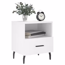 VidaXL 827469 nightstand/bedside table White - Additional view 4