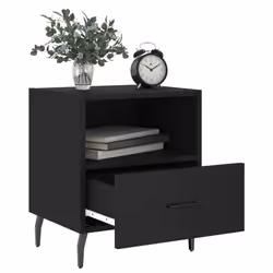VidaXL 827471 nightstand/bedside table Black