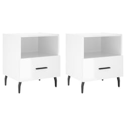 VidaXL 827473 nightstand/bedside table White