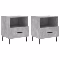 VidaXL 827477, Concrete colour, Aluminium, Iron, Wood, 400 mm, 350 mm, 475 mm, 2 pc(s)