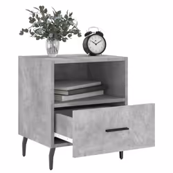 VidaXL 827477 nightstand/bedside table Concrete colour