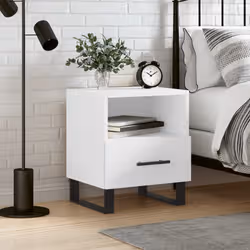 VidaXL 827484 nightstand/bedside table White - Additional view 2