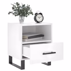vidaXL Bedside Cabinets Side Table Nightstand 2 pcs Sonoma Oak Engineered Wood - Additional view 2