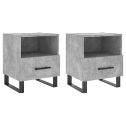 VidaXL 827493 nightstand/bedside table Concrete colour