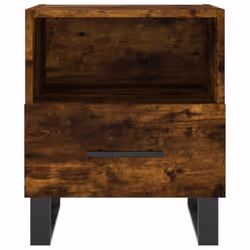 vidaXL Bedside Cabinets Side Table Nightstand 2 pcs Sonoma Oak Engineered Wood - smoked oak, 2 pcs - Additional view 6
