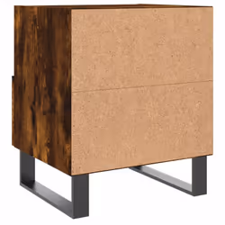 vidaXL Bedside Cabinets Side Table Nightstand 2 pcs Sonoma Oak Engineered Wood - smoked oak, 2 pcs - Additional view 8