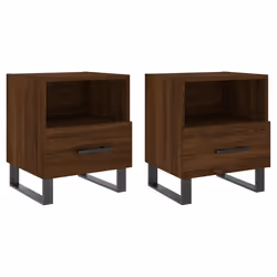 VidaXL 827499, Oak, Iron, Wood, 400 mm, 350 mm, 475 mm, 2 pc(s)