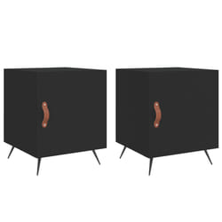 VidaXL 827503 nightstand/bedside table Black
