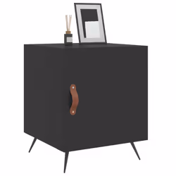 VidaXL 827503 nightstand/bedside table Black - Additional view 4