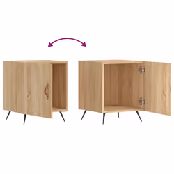 VidaXL 827507 nightstand/bedside table Oak - Additional view 7