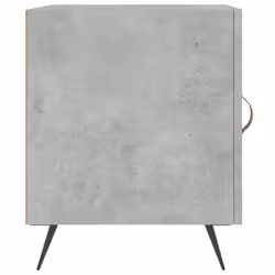 vidaXL Bedside Cabinet Bed Table Nightstand Side Table White Engineered Wood - concrete grey, 2 pcs - Additional view 6