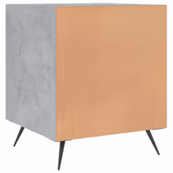 vidaXL Bedside Cabinet Bed Table Nightstand Side Table White Engineered Wood - concrete grey, 2 pcs - Additional view 7