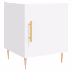 VidaXL 827532, White, Iron, Wood, 400 mm, 400 mm, 500 mm, 1 pc(s)