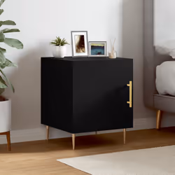 VidaXL 827534 nightstand/bedside table Black
