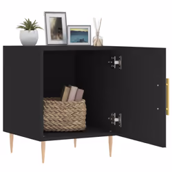 VidaXL 827534 nightstand/bedside table Black