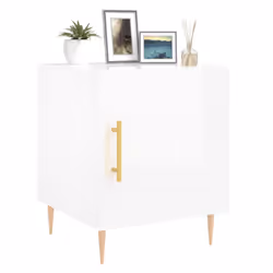 VidaXL 827537 nightstand/bedside table White - Additional view 4