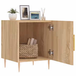 vidaXL Bedside Cabinets Side Table Bedstand 2 pcs Grey Sonoma Engineered Wood - sonoma oak, 2 pcs - Additional view 2