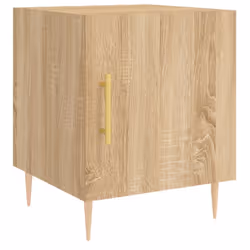 vidaXL Bedside Cabinets Side Table Bedstand 2 pcs Grey Sonoma Engineered Wood - sonoma oak, 2 pcs - Additional view 4