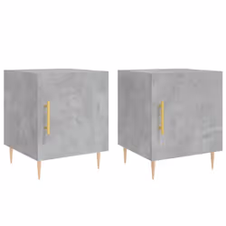 VidaXL 827541, Concrete colour, Iron, Wood, 400 mm, 400 mm, 500 mm, 2 pc(s)