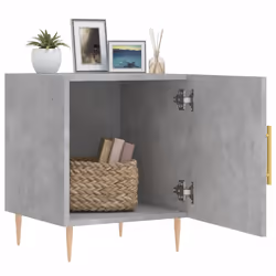 VidaXL 827541 nightstand/bedside table Concrete colour