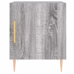 vidaXL Bedside Cabinets Side Table Bedstand 2 pcs Grey Sonoma Engineered Wood - grey sonoma, 1 pcs - Additional view 5