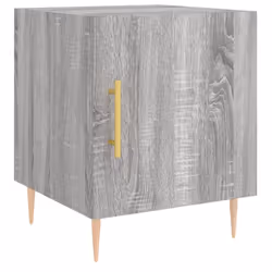 vidaXL Bedside Cabinets Side Table Bedstand 2 pcs Grey Sonoma Engineered Wood - Additional view 4