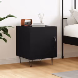 VidaXL 827551 nightstand/bedside table Black