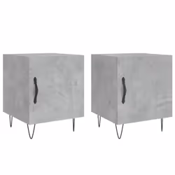 VidaXL 827557, Concrete colour, Iron, Wood, 400 mm, 400 mm, 500 mm, 2 pc(s)