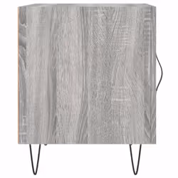 vidaXL Bedside Cabinet Bed Table Nightstand High Gloss White Engineered Wood - grey sonoma, 2 pcs - Additional view 6