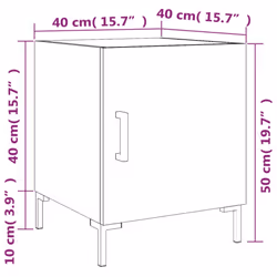 VidaXL 827564 nightstand/bedside table White