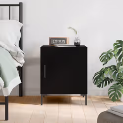 VidaXL 827566 nightstand/bedside table Black