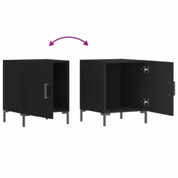 VidaXL 827566 nightstand/bedside table Black - Additional view 7