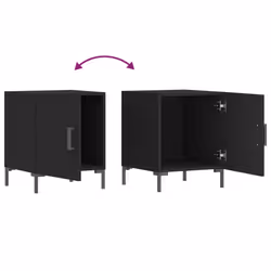 VidaXL 827567 nightstand/bedside table Black - Additional view 6