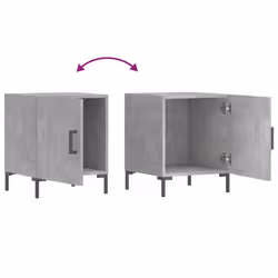 VidaXL 827573 nightstand/bedside table Concrete colour - Additional view 7