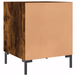 vidaXL Bedside Cabinets Nightstand Bedside Table Bed Cabinet Engineered Wood - smoked oak, 2 pcs - Additional view 7