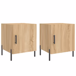 VidaXL 827587, Oak, Iron, Wood, 400 mm, 400 mm, 500 mm, 2 pc(s)