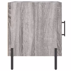 vidaXL Bedside Cabinet Bedside Table Nightstand Bedstand Black Engineered Wood - grey sonoma, 1 pcs - Additional view 6